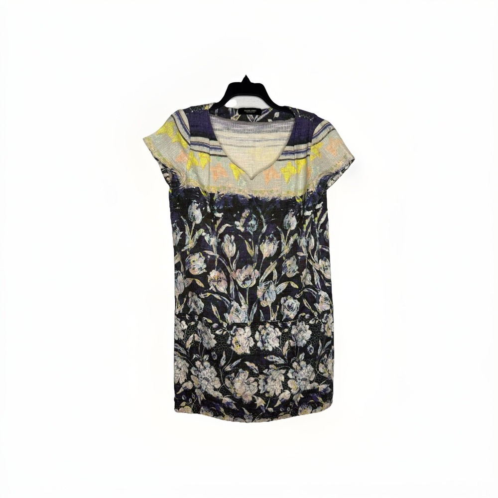 Rachel Comey Floral Mini Dress Size 4 Designer Made in‎ NYC Minimalist Cotton